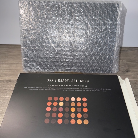 Morphe 35R Ready Set Gold Eyeshadow 35 Shades Palette Matte Shimmer Neutral NIB - Picture 8 of 16